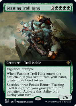 【ENG】■拡張アート■《貪るトロールの王/Feasting Troll King》[ELD]
