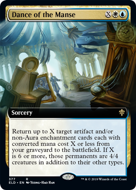 【ENG】【Foil】■拡張アート■《屋敷の踊り/Dance of the Manse》[ELD]