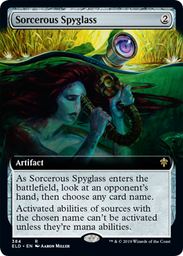【ENG】■拡張アート■《魔術遠眼鏡/Sorcerous Spyglass》[ELD]