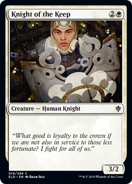 【ENG】【Foil】《砦の騎士/Knight of the Keep》[ELD]