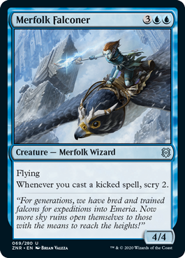 【ENG】【Foil】《マーフォークの鷹匠/Merfolk Falconer》[ZNR]