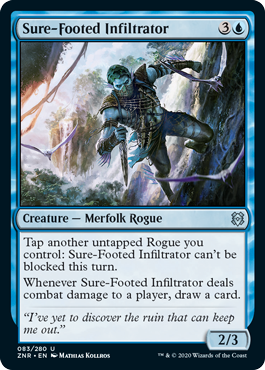【ENG】【Foil】《確実な潜入者/Sure-Footed Infiltrator》[ZNR]