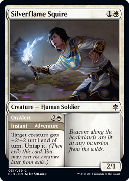 【ENG】【Foil】《銀炎の従者/Silverflame Squire》[ELD]