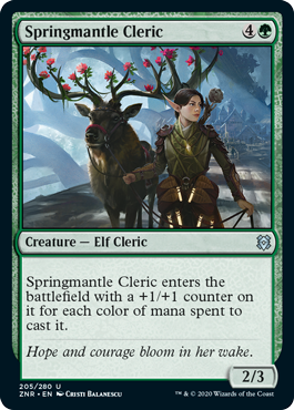 【ENG】《春衣の僧侶/Springmantle Cleric》[ZNR]