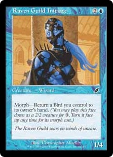 【ENG】【Foil】《レイヴンギルドの信徒/Raven Guild Initiate》[SCG]