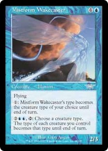 【ENG】【Foil】《霧衣の覚醒者/Mistform Wakecaster》[LGN]