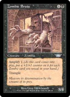 【ENG】【Foil】《ゾンビの粗暴者/Zombie Brute》[LGN]