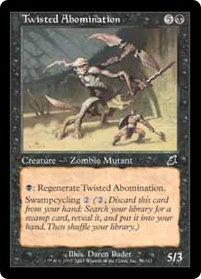 【ENG】【Foil】《よじれた嫌悪者/Twisted Abomination》[SCG]