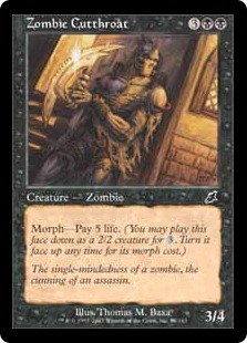 【ENG】【Foil】《ゾンビの殺し屋/Zombie Cutthroat》[SCG]