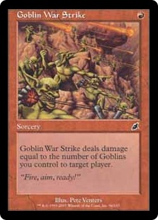 【ENG】【Foil】《ゴブリンの集中攻撃/Goblin War Strike》[SCG]