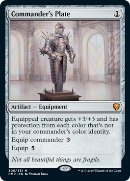 【ENG】【Foil】《統率者の板金鎧/Commander's Plate》[CMR]