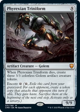 【ENG】《ファイレクシアの三重体/Phyrexian Triniform》[CMR]