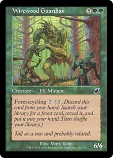【ENG】【Foil】《ワイアウッドの守護者/Wirewood Guardian》[SCG]