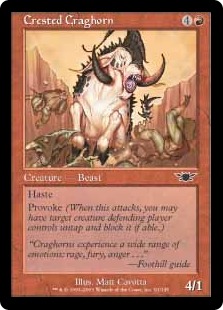 【ENG】【Foil】《冠毛の岩角獣/Crested Craghorn》[LGN]