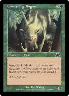 【ENG】【Foil】《にらむローガン/Glowering Rogon》[LGN]