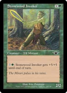 【ENG】【Foil】《岩石樹の発動者/Stonewood Invoker》[LGN]