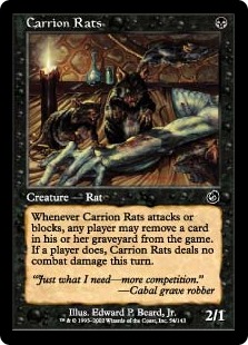 【ENG】【Foil】《屍肉ネズミ/Carrion Rats》[TOR]