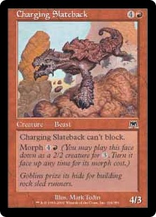 【ENG】【Foil】《突進する石背獣/Charging Slateback》[ONS]