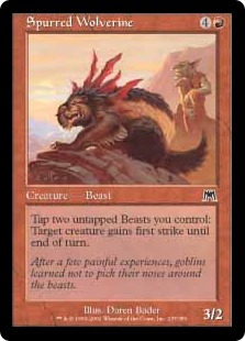 【ENG】【Foil】《蹴爪のクズリ/Spurred Wolverine》[ONS]