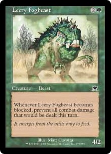 【ENG】【Foil】《疑い深い濃霧獣/Leery Fogbeast》[ONS]