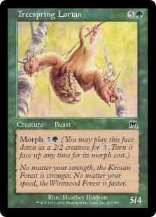 【ENG】【Foil】《樹を跳ねるロリアン/Treespring Lorian》[ONS]