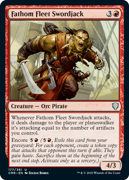 【ENG】【Foil】《深海艦隊の剣術屋/Fathom Fleet Swordjack》[CMR]