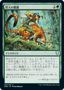 【JPN】【Foil】《狩人の眼識/Hunter's Insight》[CMR]
