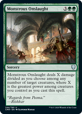 【ENG】【Foil】《巨怪の猛攻/Monstrous Onslaught》[CMR]