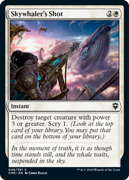 【ENG】【Foil】《空鯨捕りの一撃/Skywhaler's Shot》[CMR]
