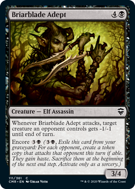【ENG】【Foil】《茨刃の達人/Briarblade Adept》[CMR]