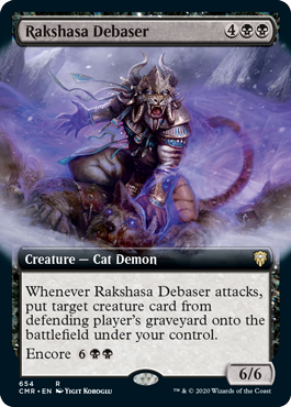 【ENG】【Foil】■拡張アート■《ラクシャーサの堕落者/Rakshasa Debaser》[CMR]