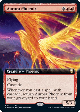 【ENG】【Foil】■拡張アート■《オーロラのフェニックス/Aurora Phoenix》[CMR]