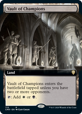 【ENG】【Foil】■拡張アート■《勝者の大霊堂/Vault of Champions》[CMR]