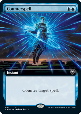【ENG】【Foil】■拡張アート■《対抗呪文/Counterspell》[CMR]