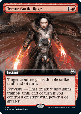 【ENG】【Foil】■拡張アート■《ティムールの激闘/Temur Battle Rage》[CMR]