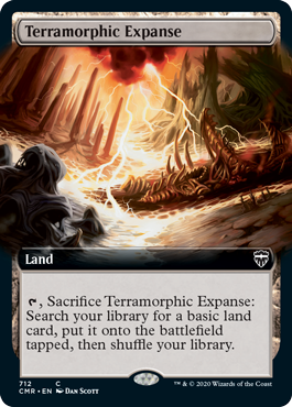 【ENG】【Foil】■拡張アート■《広漠なる変幻地/Terramorphic Expanse》[CMR]