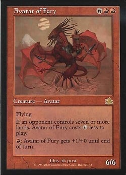 【JPN】《憤怒の化身/Avatar of Fury》[PCY]