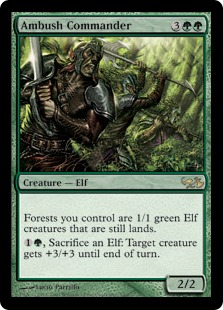【ENG】【Foil】《待ち伏せ司令官/Ambush Commander》[EVG]
