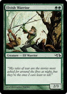 【ENG】《エルフの戦士/Elvish Warrior》[EVG]