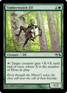 【ENG】《森林守りのエルフ/Timberwatch Elf》[EVG]
