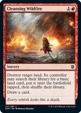 【ENG】【Foil】《浄化の野火/Cleansing Wildfire》[ZNR]