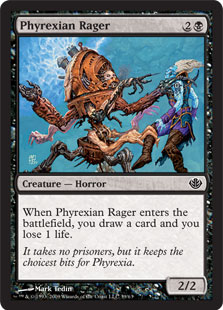 【ENG】《ファイレクシアの憤怒鬼/Phyrexian Rager》[DDD]