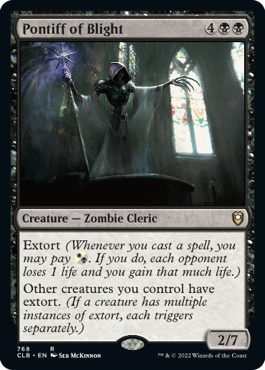 【ENG】《荒廃の司教/Pontiff of Blight》[CLB]