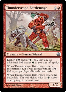 【ENG】《雷景学院の戦闘魔道士/Thunderscape Battlemage》[DDE]