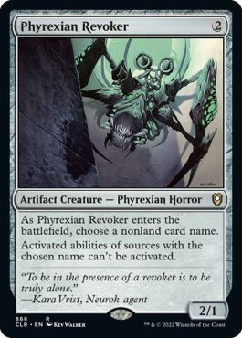 【ENG】《ファイレクシアの破棄者/Phyrexian Revoker》[CLB]