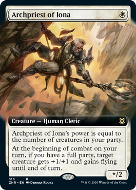 【ENG】【Foil】■拡張アート■《イオナの大司祭/Archpriest of Iona》[ZNR]