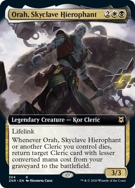 【ENG】【Foil】■拡張アート■《スカイクレイブの秘儀司祭、オラー/Orah, Skyclave Hierophant》[ZNR]