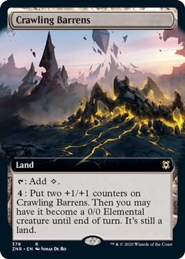 【ENG】【Foil】■拡張アート■《這い回るやせ地/Crawling Barrens》[ZNR]