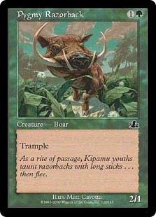 【ENG】【Foil】《ピグミー・レイザーバック/Pygmy Razorback》[PCY]