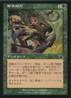 【JPN】【Foil】《野生の力/Wild Might》[PCY]